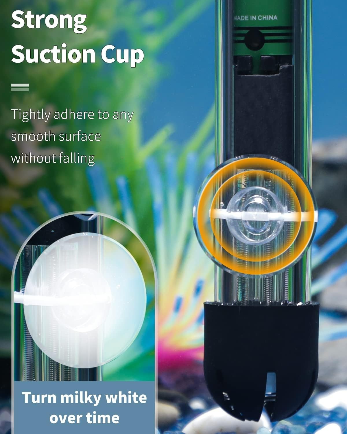 20 Pack Aquarium Suction Cups and 40 Pieces Adjustable Zip Ties Cables Set Fi...