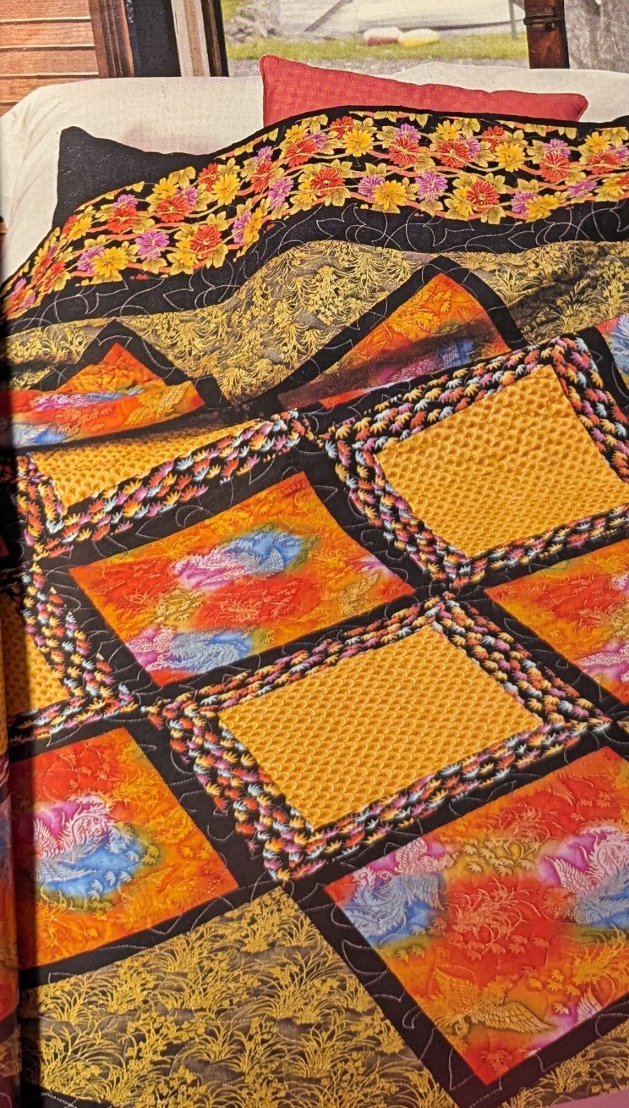 Oriental treasures Asian focus fabrics Quilt pattern DOWNLOAD + bonus pattern