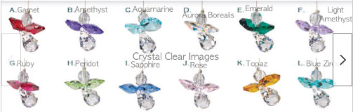 Woodstock Chimes Crystal Birthstone Guardian Angels CCI