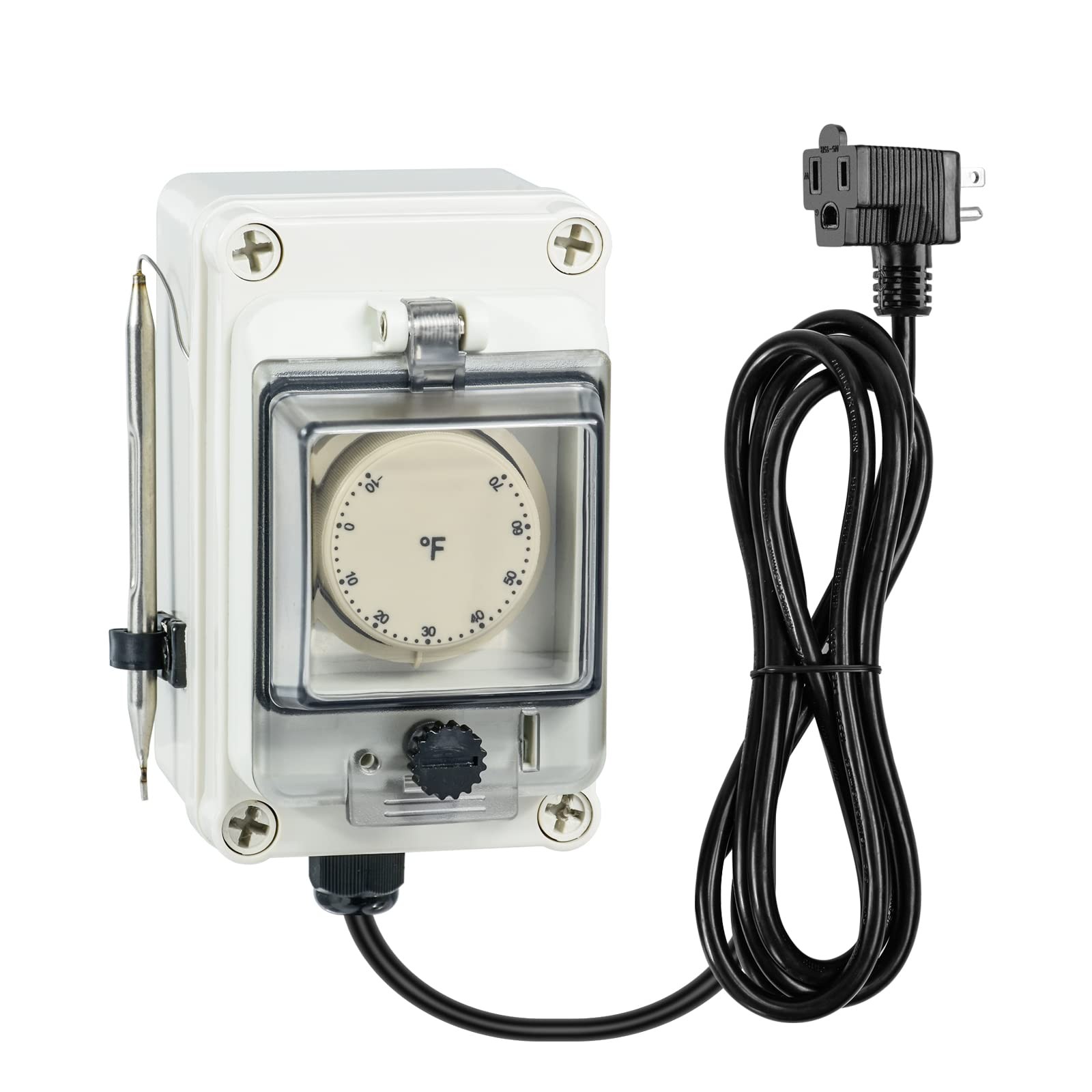 Briidea Mechanical De-Icer Controller Adjustable Thermostat Temperature Contr...