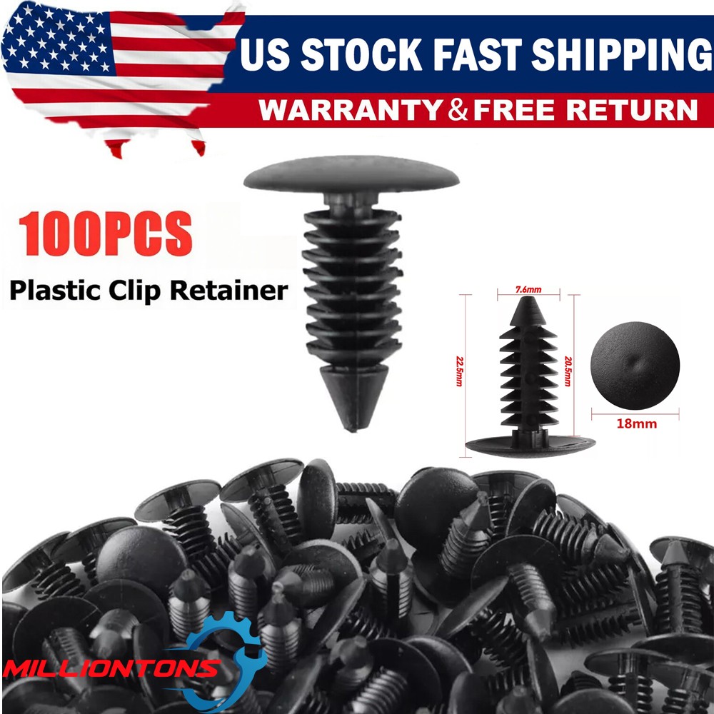 100x Universal Christmas Tree Clip for GM Ford Chrysler 1605396 11146