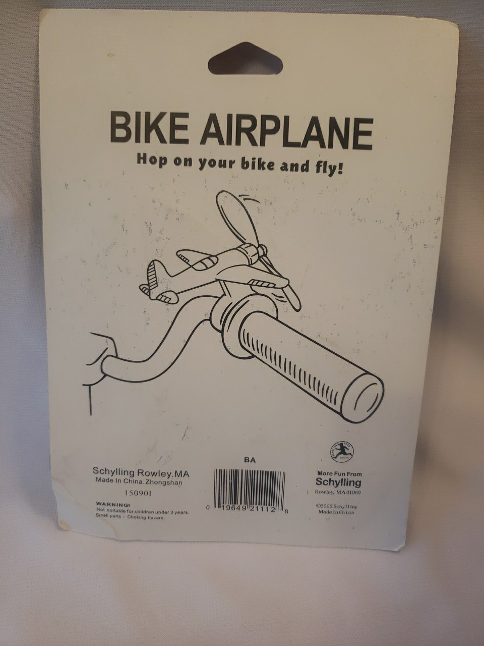 Schylling Bike Airplane for Handlebar w Spinning Propeller