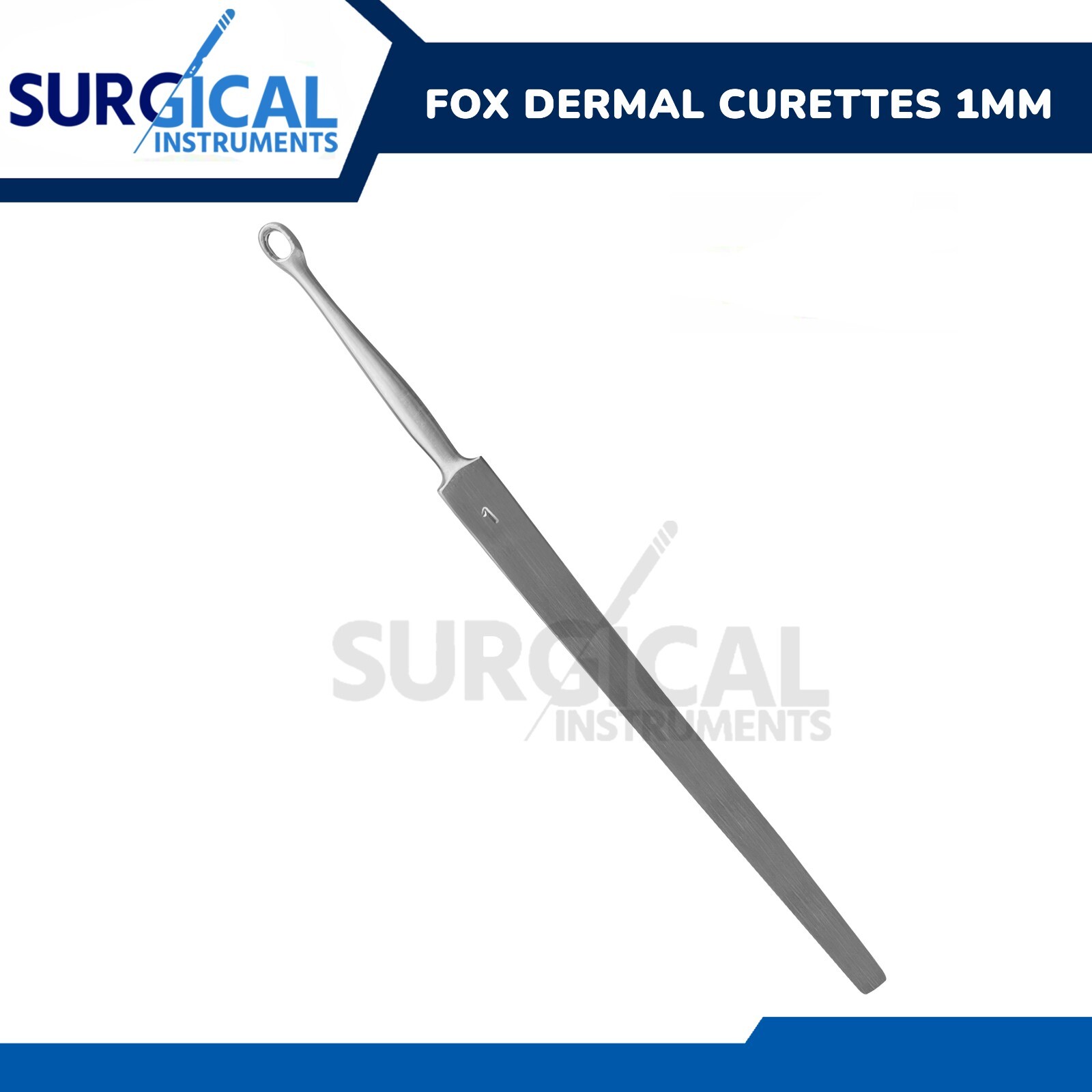 Fox Dermal Curette 1mm Surgical Dermatology Instruments German Grade