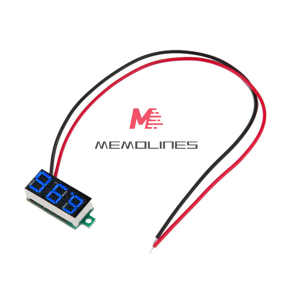 DC 2.4-30V 2-Wire Voltmeter 3-Digit LED Display Panel Volt Meter Voltage Tester
