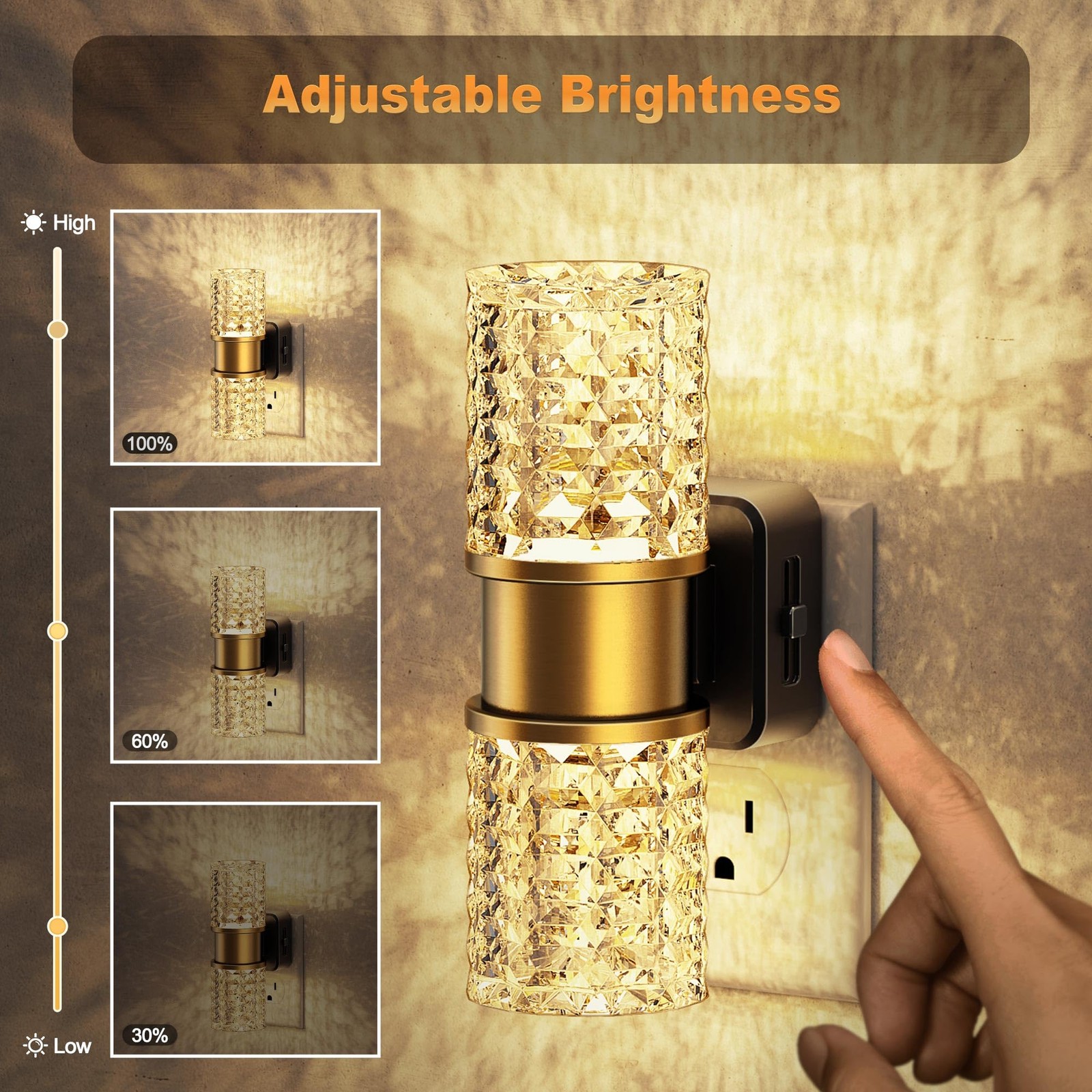 Night Light, Night Lights Plug into Wall,2 Pack Automatic LED Night Light wit...