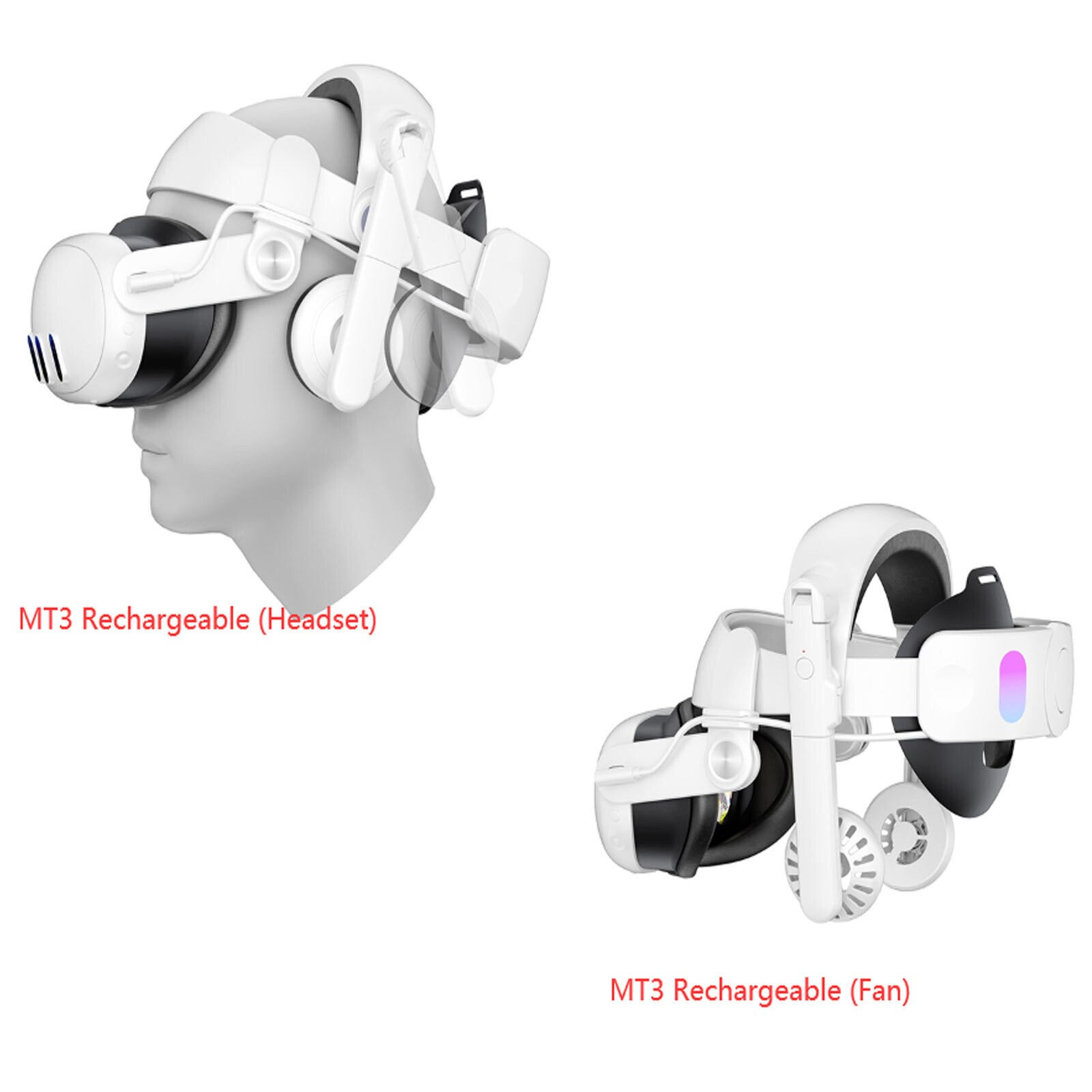 VR Headset Noise Cancellation Stereo Surround Headset Fan Cooling for quest 3
