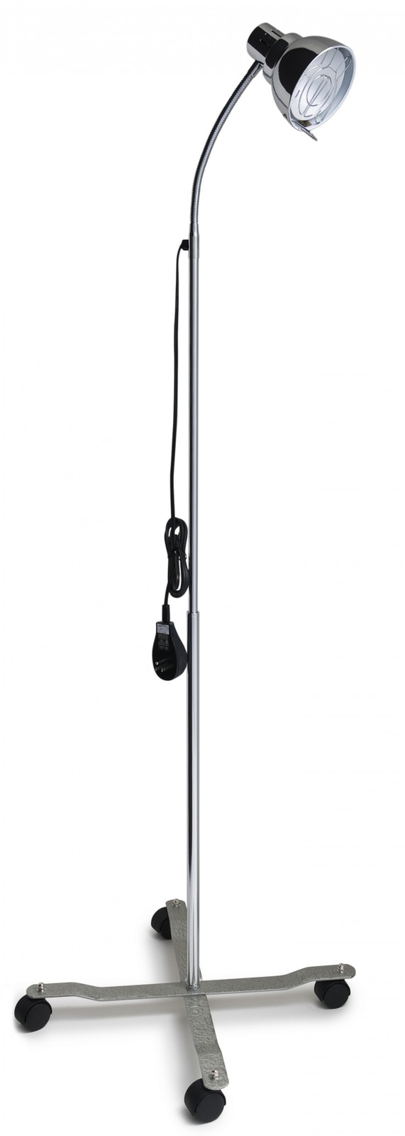 Deluxe Gooseneck Exam Lamp with Mobile Base, 3 Wire, SOK-IT-GUARD Safety Lock
