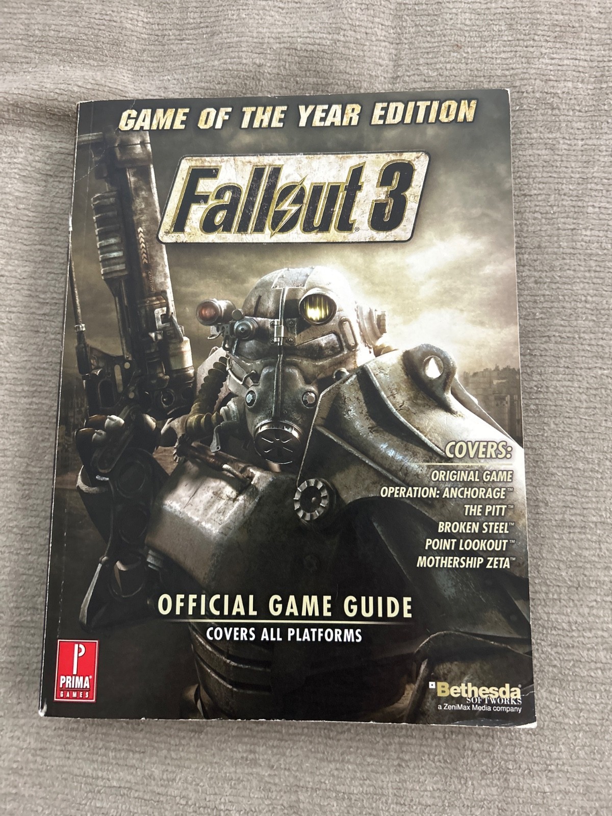 Fallout 3 Game of the Year Prima Official Game Guide With Attached Map
