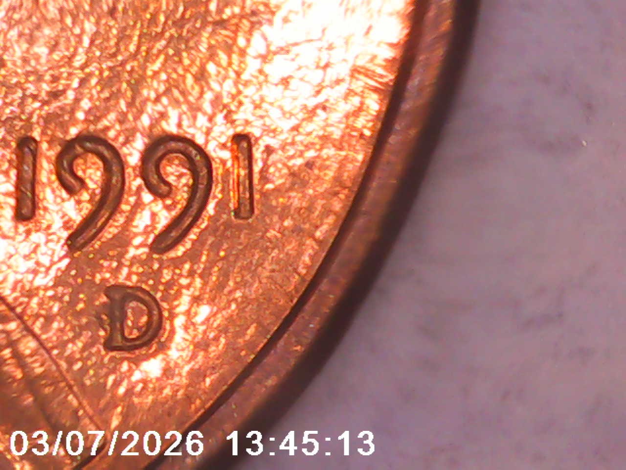 1991-D Lincoln Memorial Cent DDO