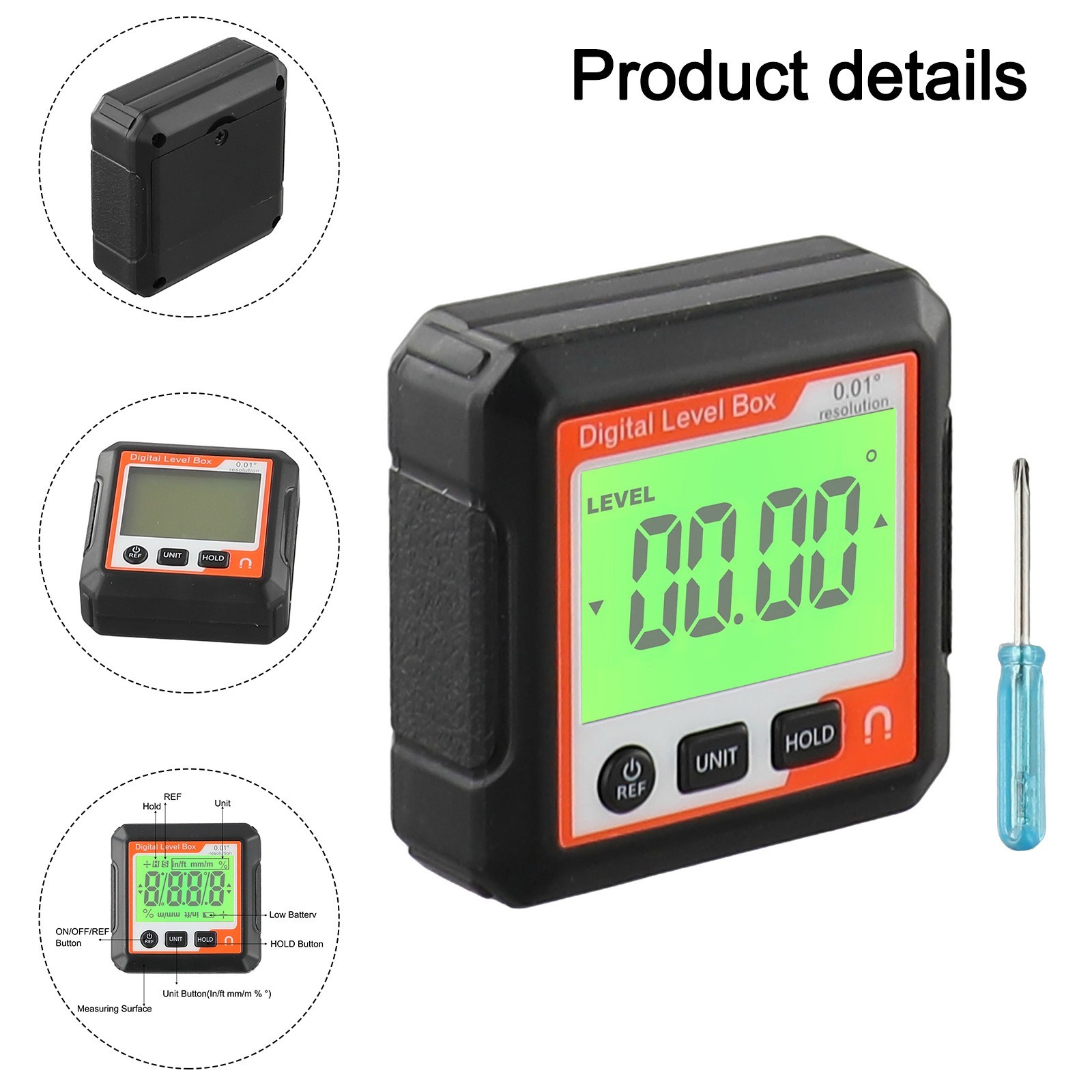User Friendly Digital Angle Meter with Easy to Read Display and Features