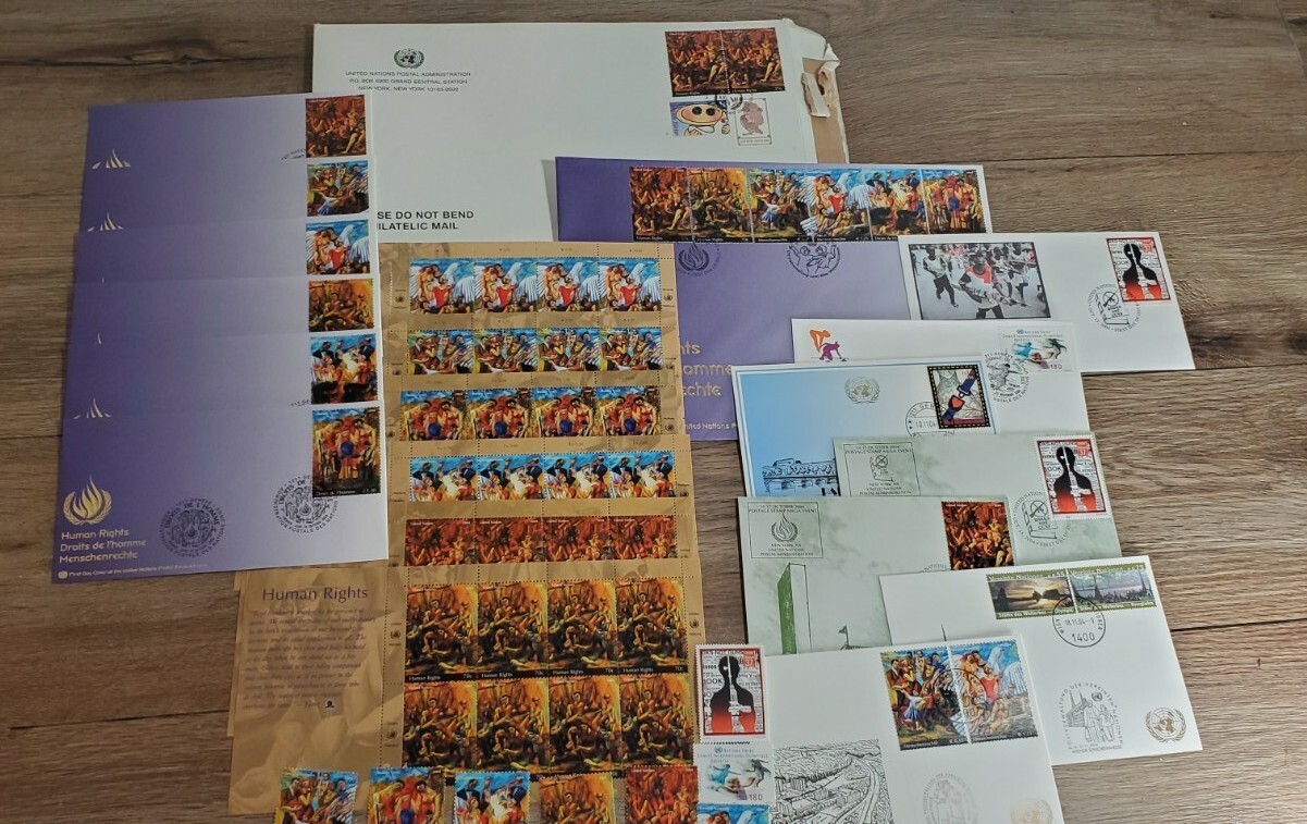 United States Postal Admin Human Rights 2004 Stamps Envelopes 25+