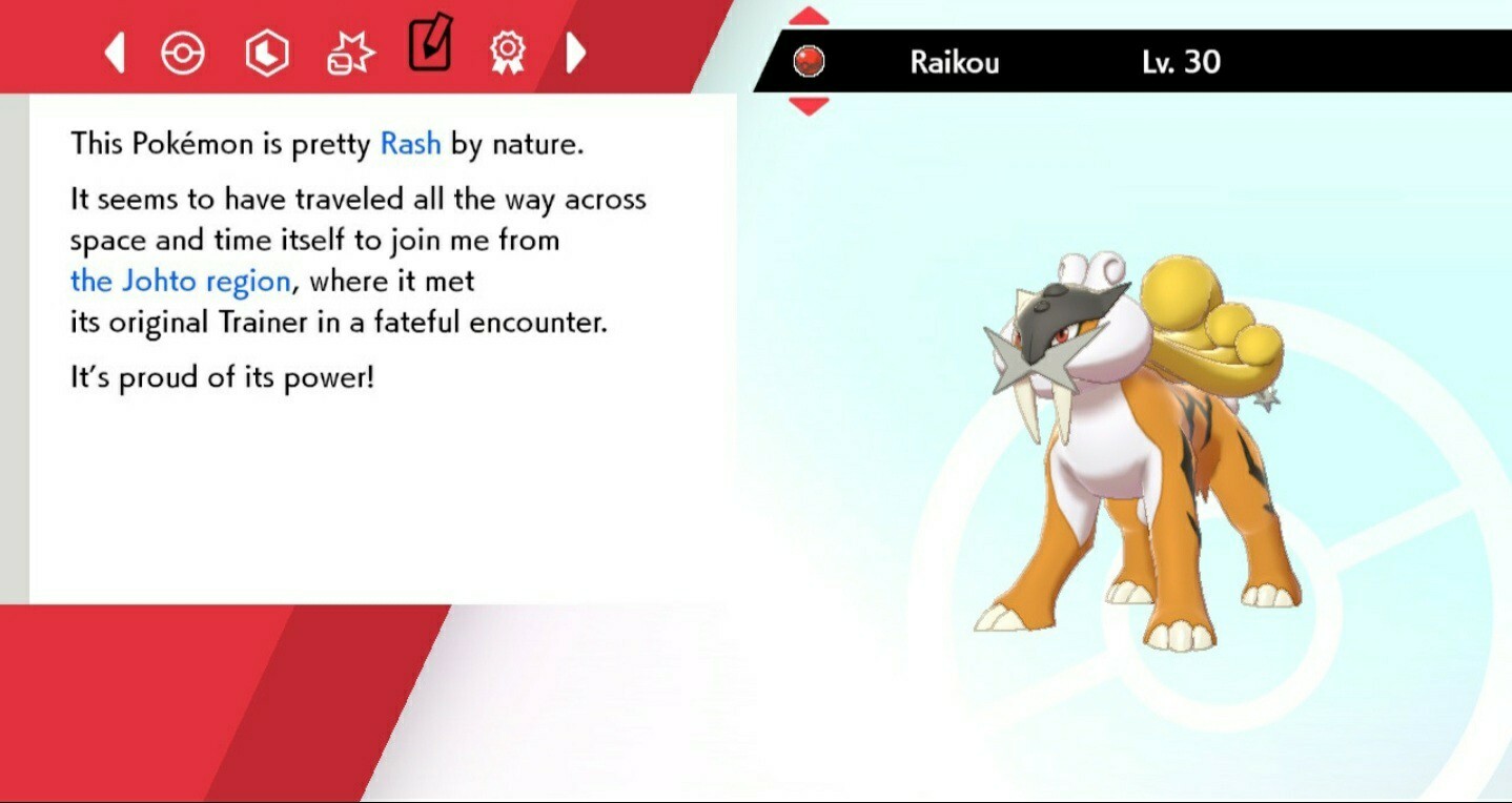 ✨Shiny✨ Event Raikou For Pokémon Sword & Shield