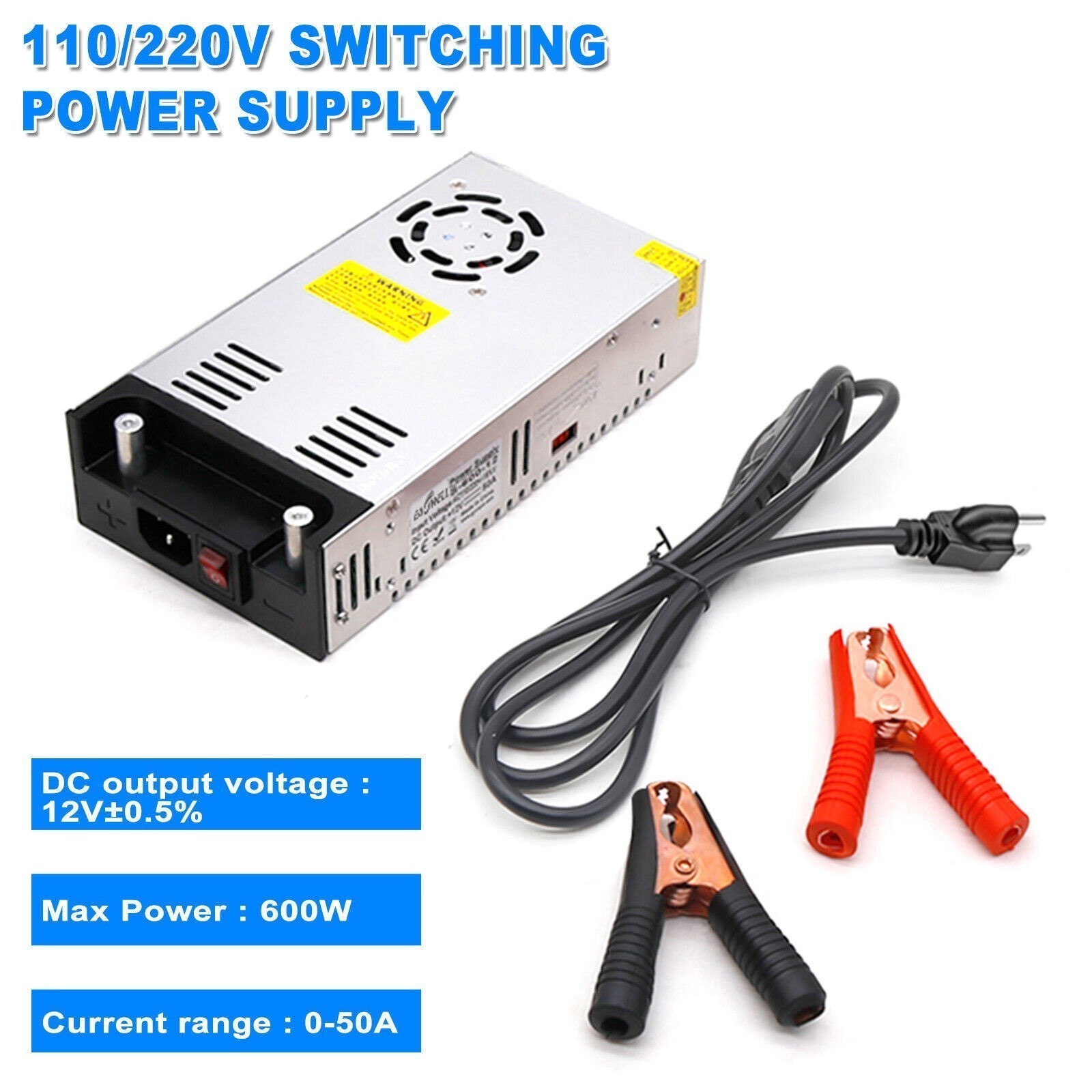 110V AC to 12V DC Converter Power Supply SMPS Transformer for RV Pump LED Strip