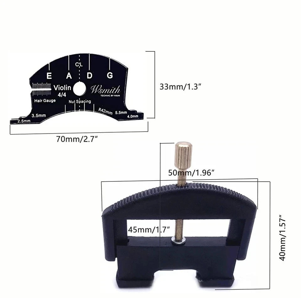 Violin String Lifter & Bridge Template for Repair and Making Violin Luthier