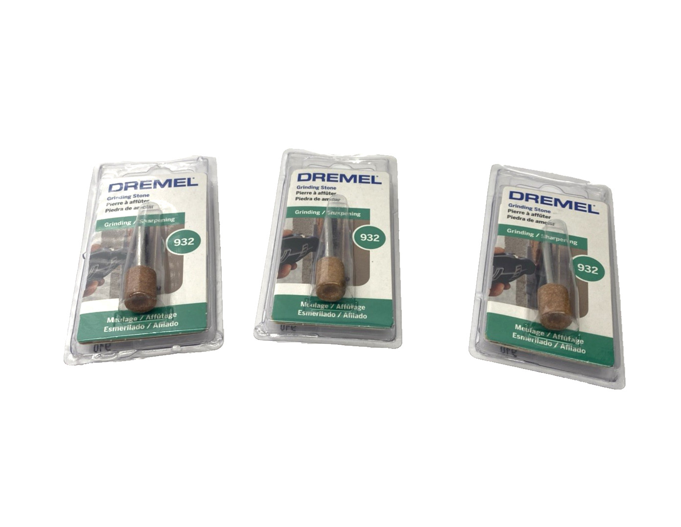 Dremel 932 Grinding & Sharpening Bit, Aluminum Oxide Stone, 2615000932 LOT OF 3