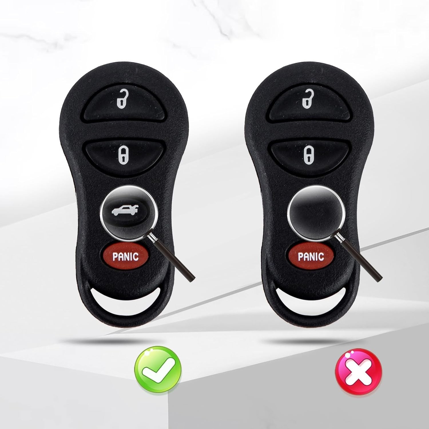 Key Fob Keyless Entry Remote Control Replacement for 2001-2006 Sebring 1
