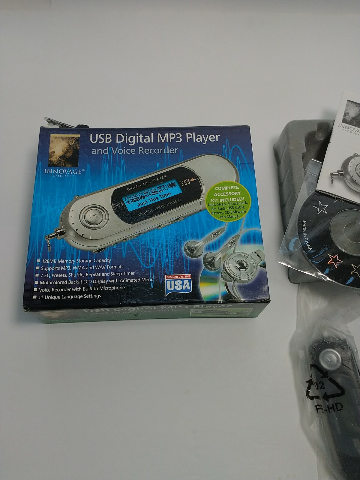 INNOVAGE USB DIGITAL MP3 PLAYER AND VOICE RECORDER
