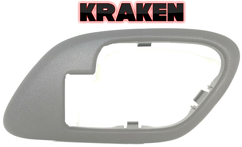 Inside Door Handle Bezel For Chevy GMC Truck Tahoe Suburban 1995-1998 Right Gray