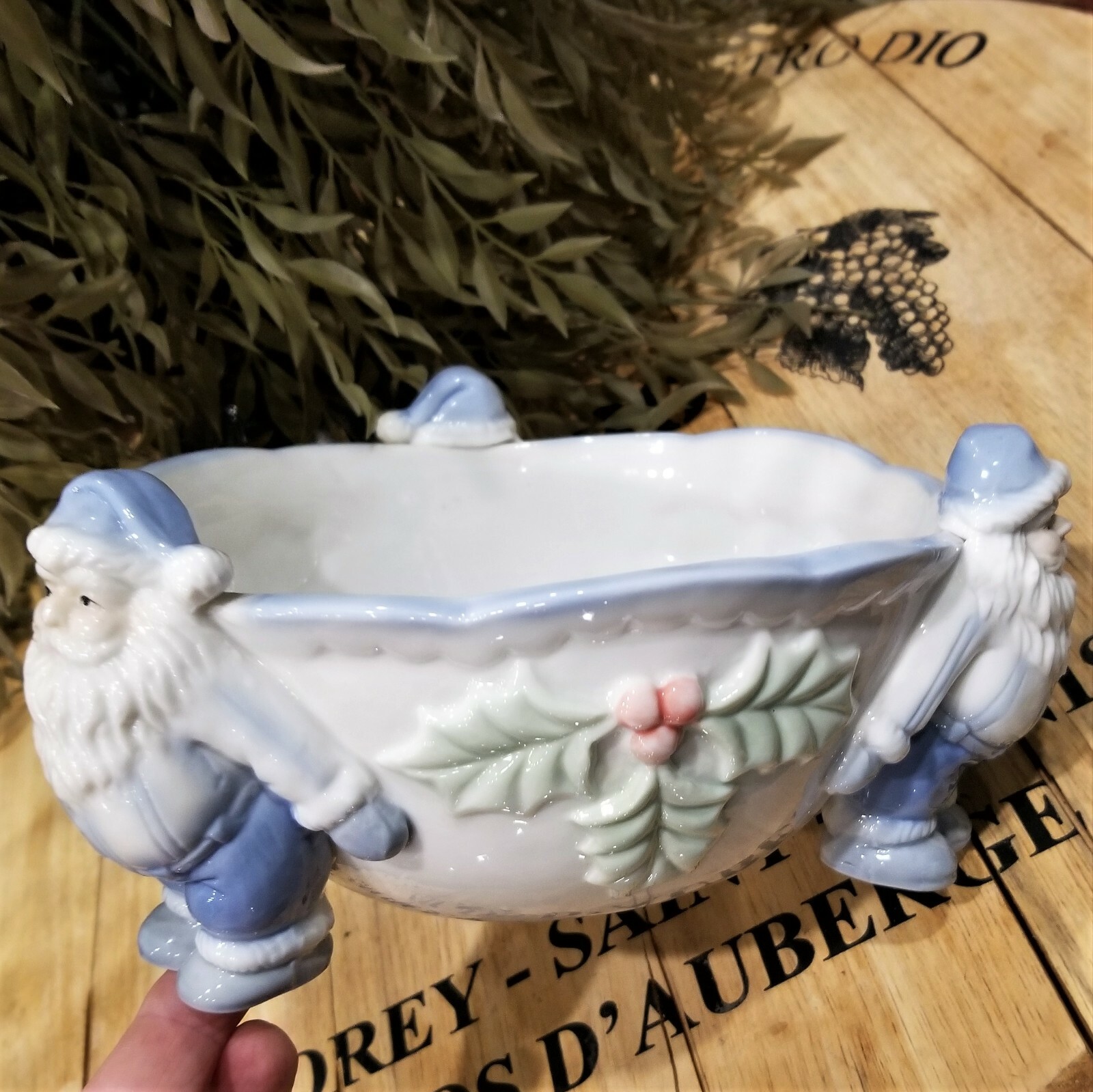 Vintage Ceramic SANTA Bowl