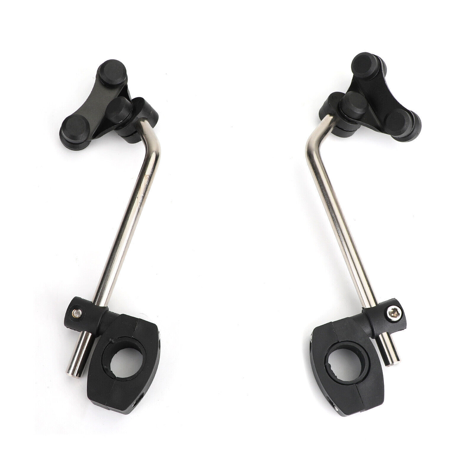Windscreen Bracket 7/8" 22mm Standard Handlebar Windshield Mount Clamp BLK