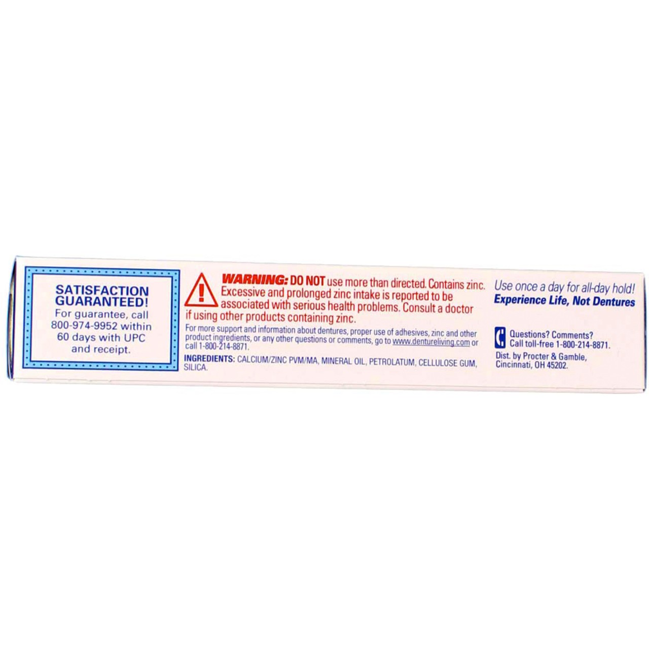 Fixodent Complete Denture Adhesive Cream, Unflavored