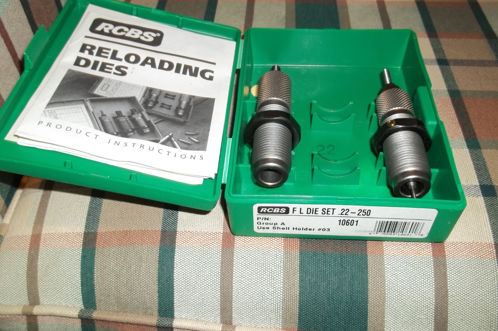 RCBS, 22-250, Reloading Die Set, FL