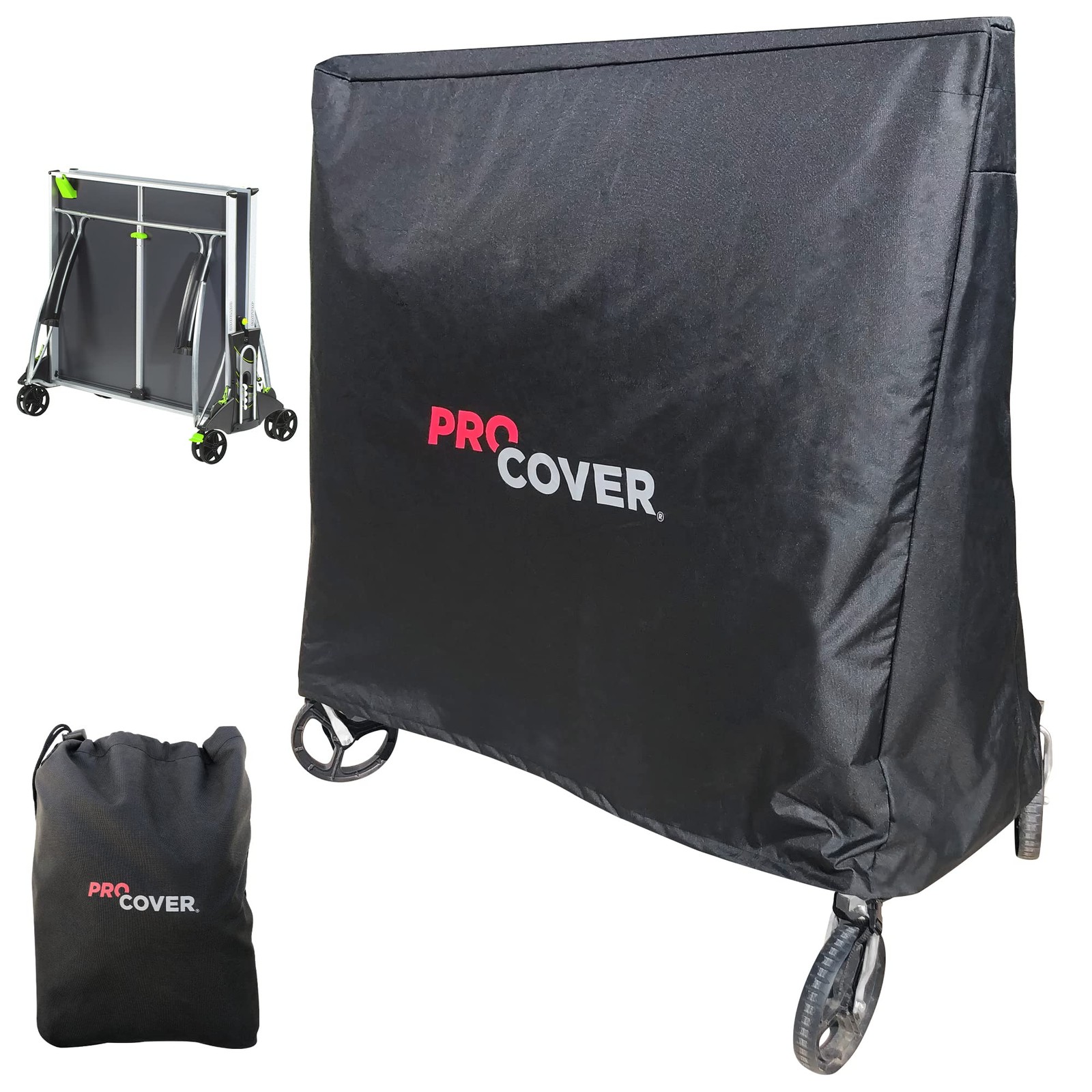 ProCover Ping Pong Table Cover Oxford 600D Waterproof for Indoor Outdoor Use