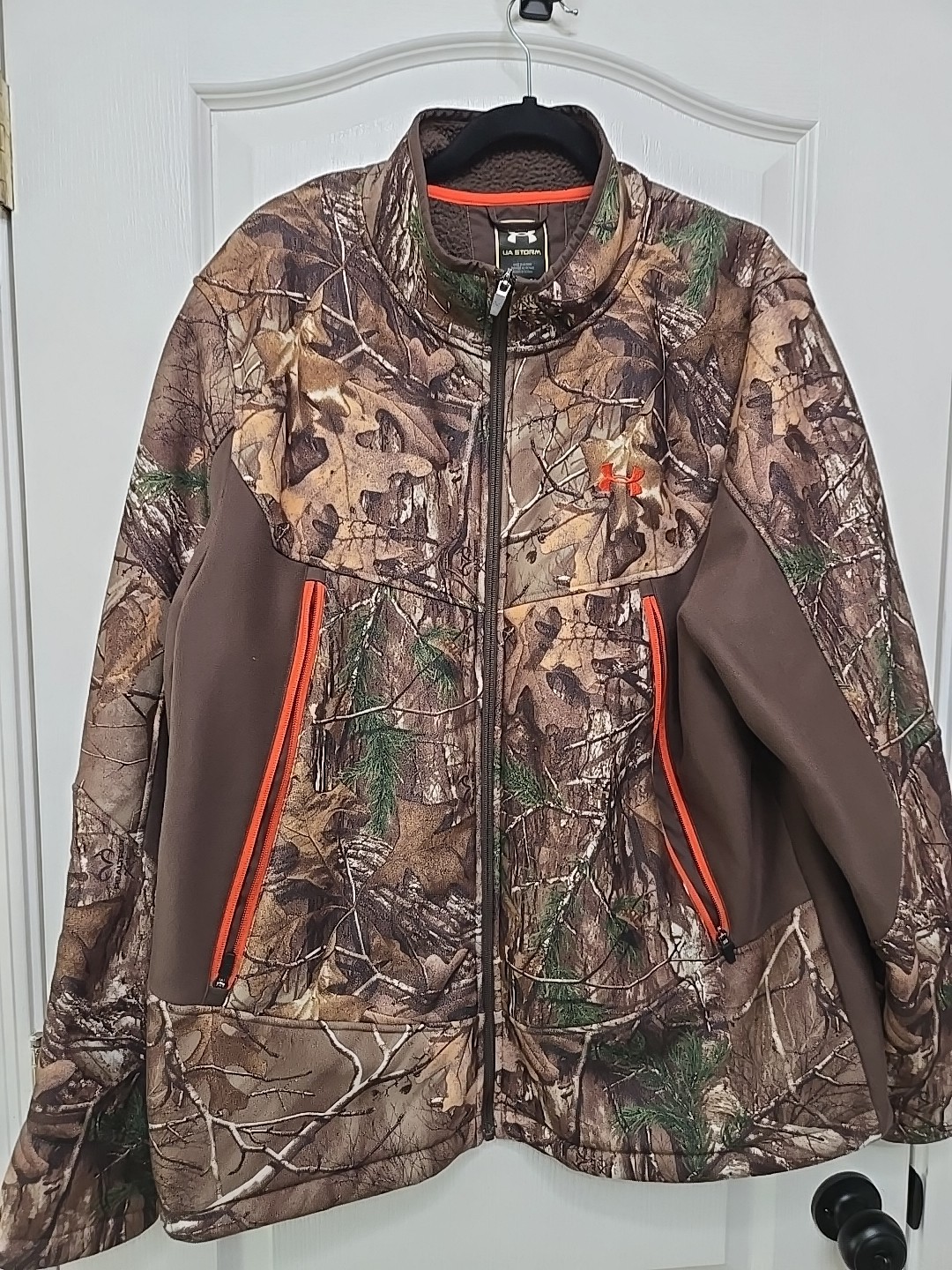Under Armour Jacket Mens 2XL Brown Camo UA Storm Realtree AP Xtra