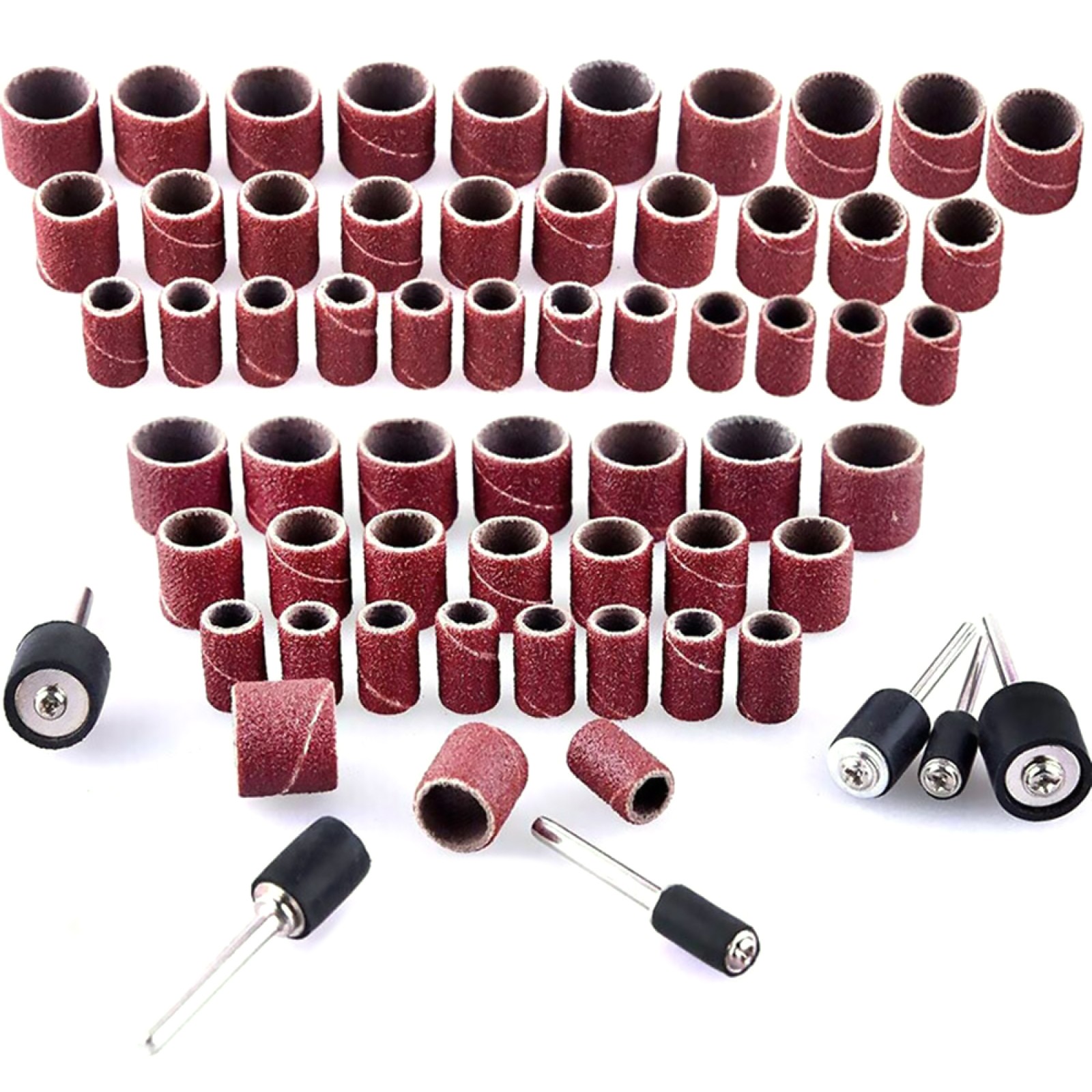 384PCS Drum Sanding Kit For Dremel Nail Drill Bits Accessories Rotary Tool Set B
