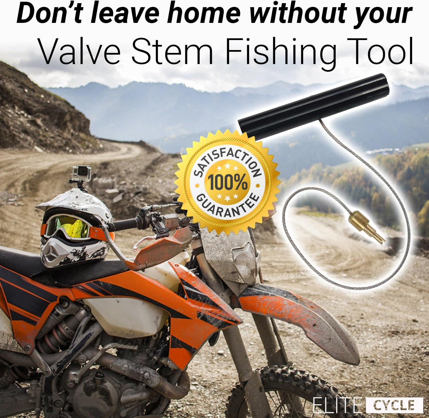Tire Valve Stem Fishing Tool Puller (With Valve Core Remover) save YOUR KNUCKLES