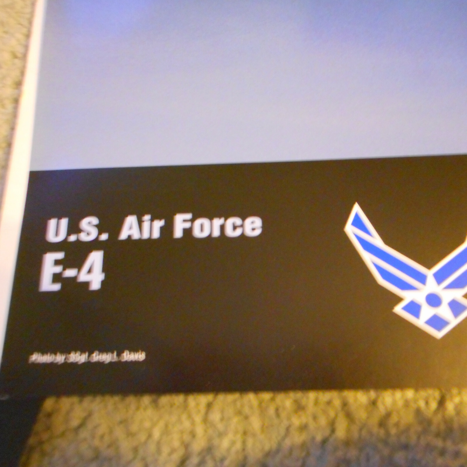 U S Air Force No One Comes Close E-4 Poster