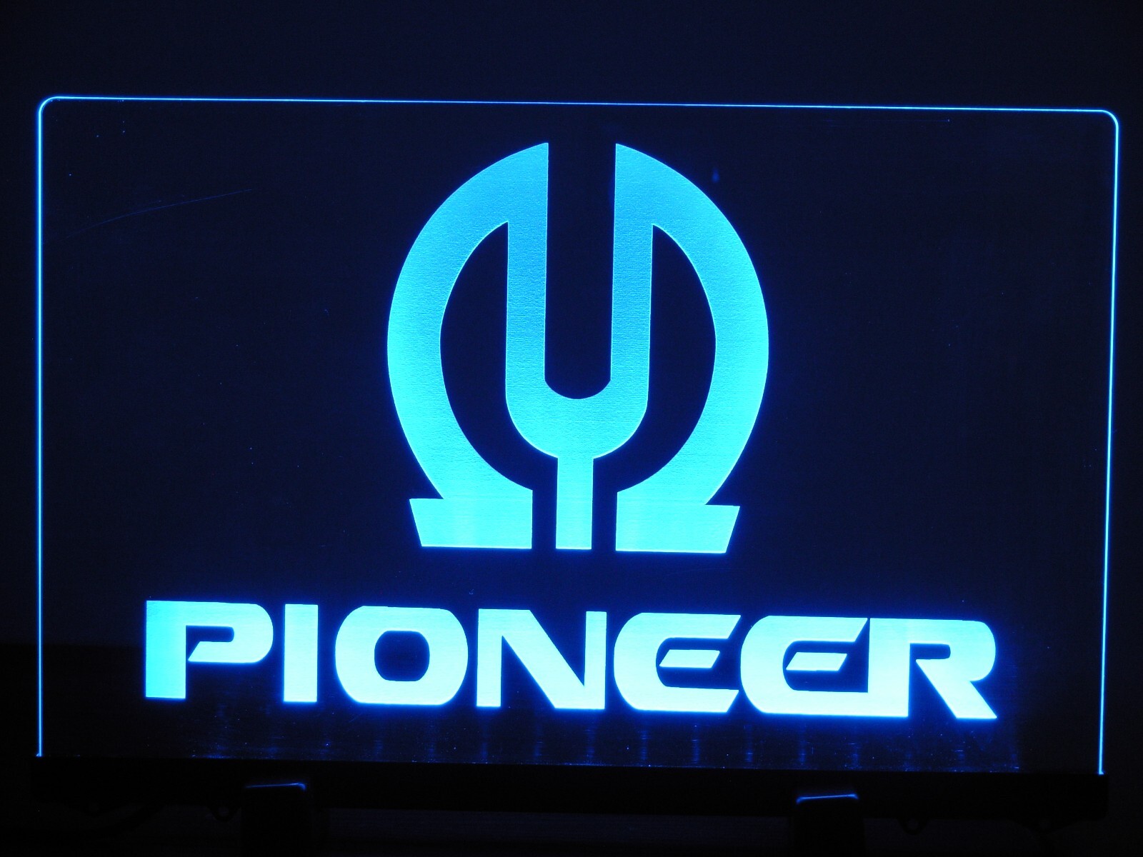 PIONEER LOGO ETCHED ACRYLIC LED SIGN