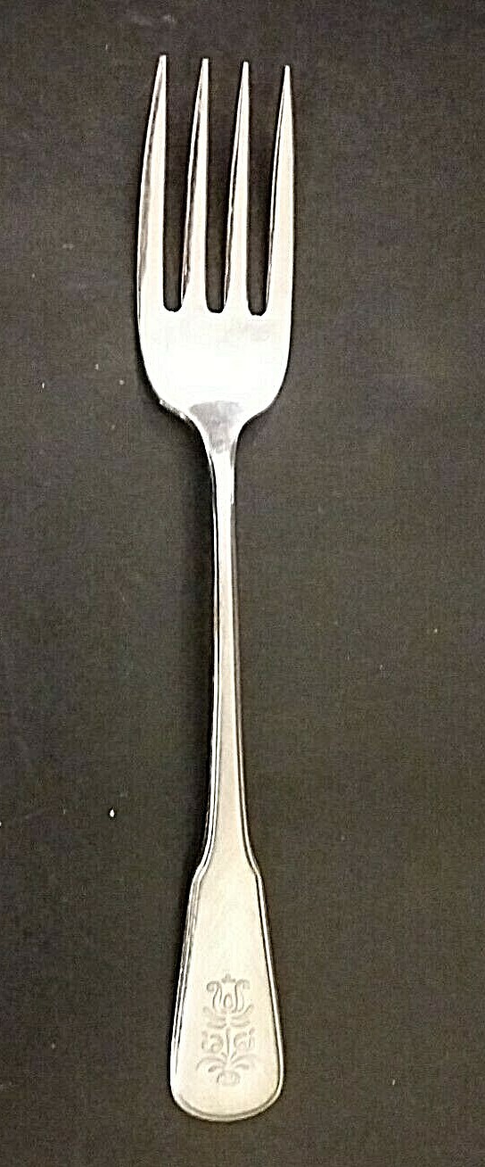 Oneida Village stainless salad fork 6 3/4" black accent worn off