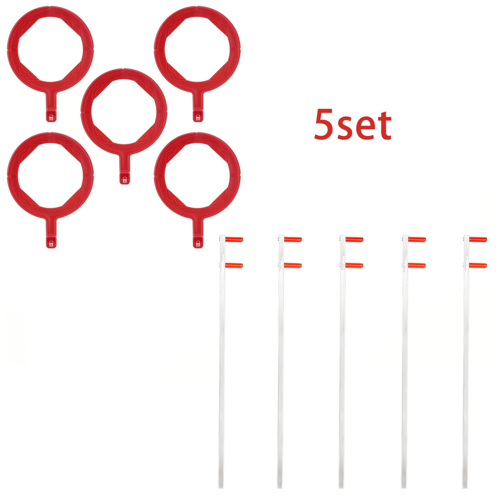 Dental X-Ray Positioning Sensor Holder Kit 5 Sets Ring+arms for Digital Sensor