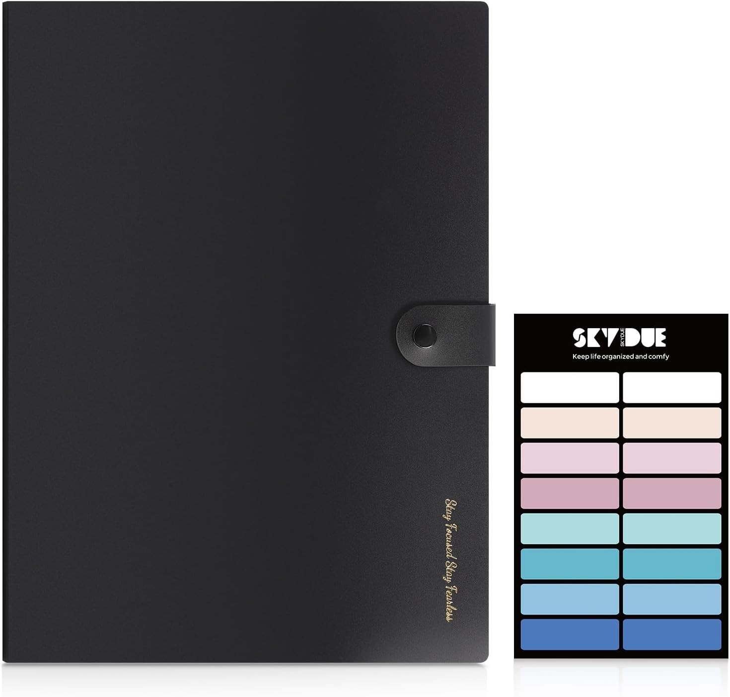 Secure and Discreet 7-Pocket File Folder for Organized Paperwork Management