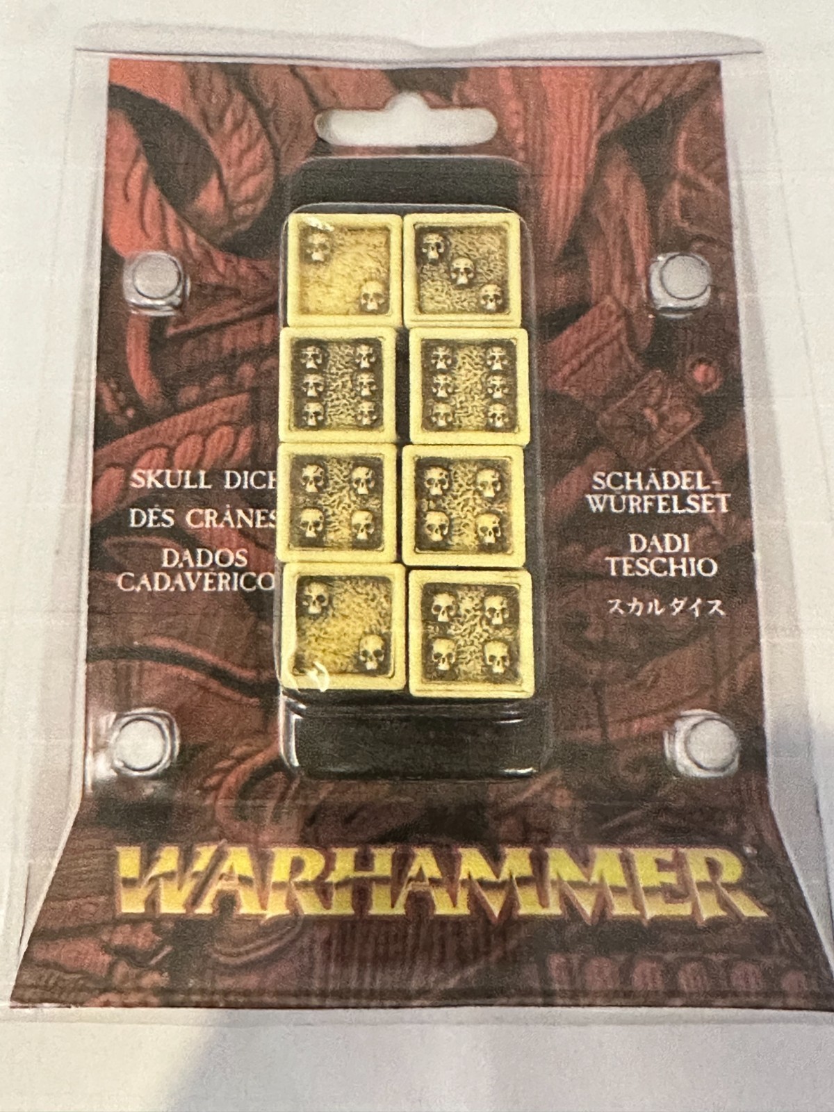 Warhammer Skull Dice / D&D / D6 Set x8 (2010) Opened Excellent Condition