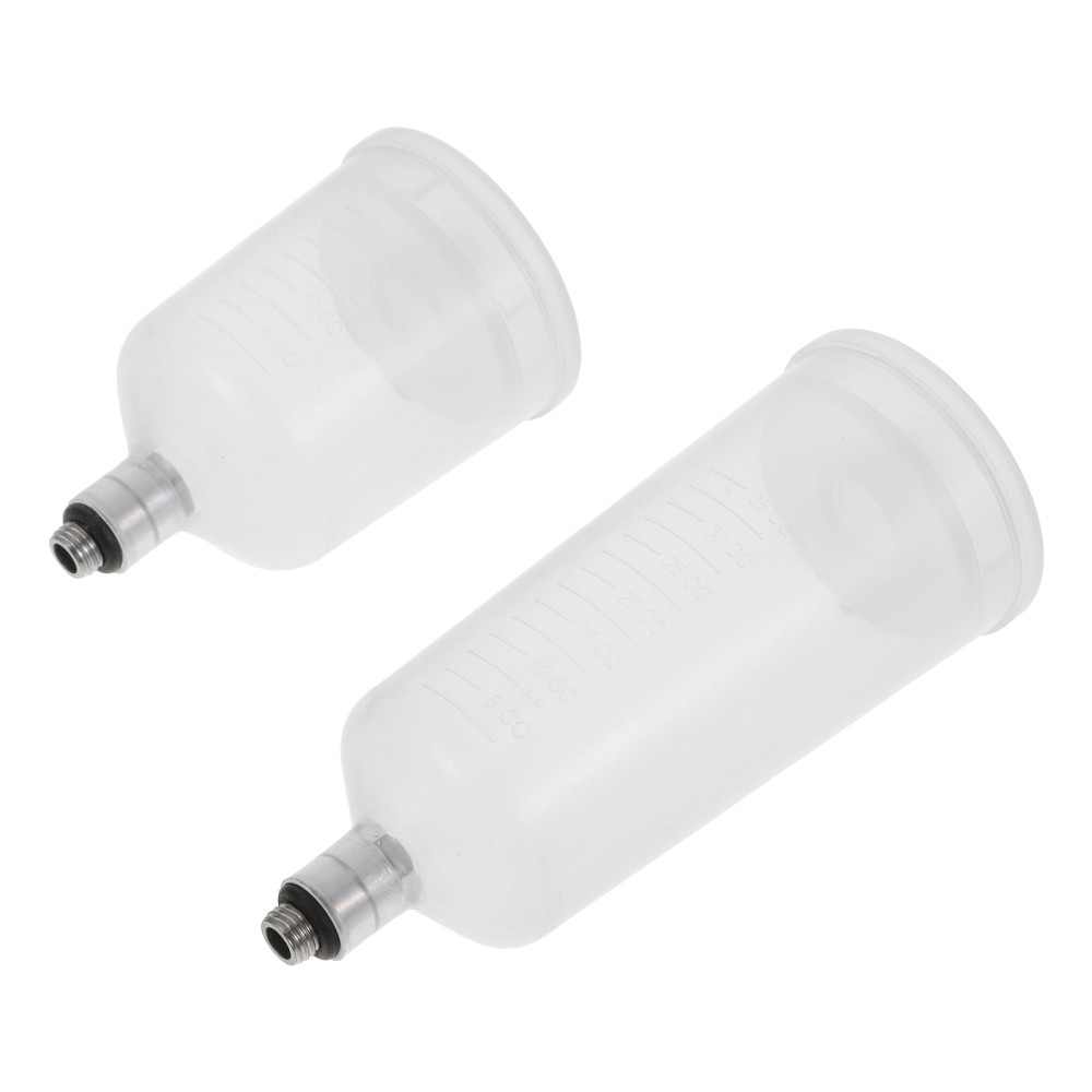 2 Pieces Replaceable Airbrush Cup Dual Size Paint Cups Bottles Pot