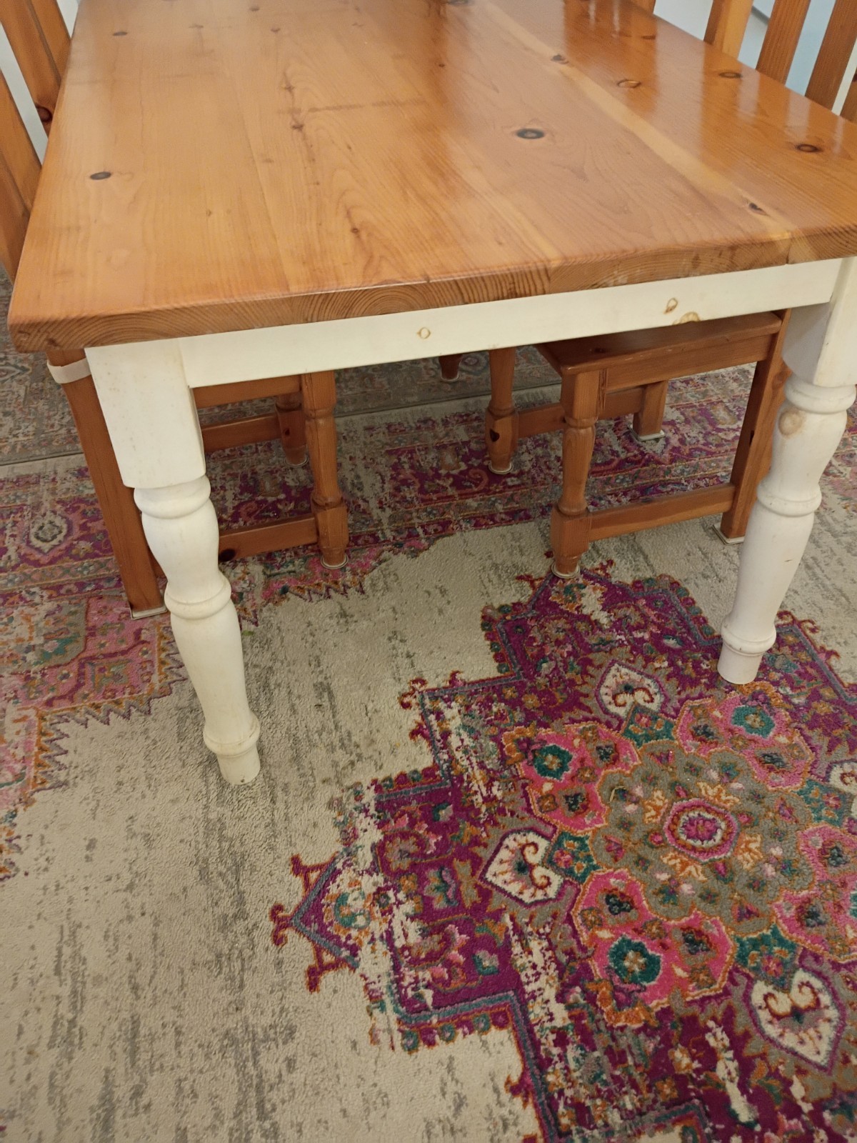 7-Piece Rectangular Wood Dining Table Set w/ 6 Chairs