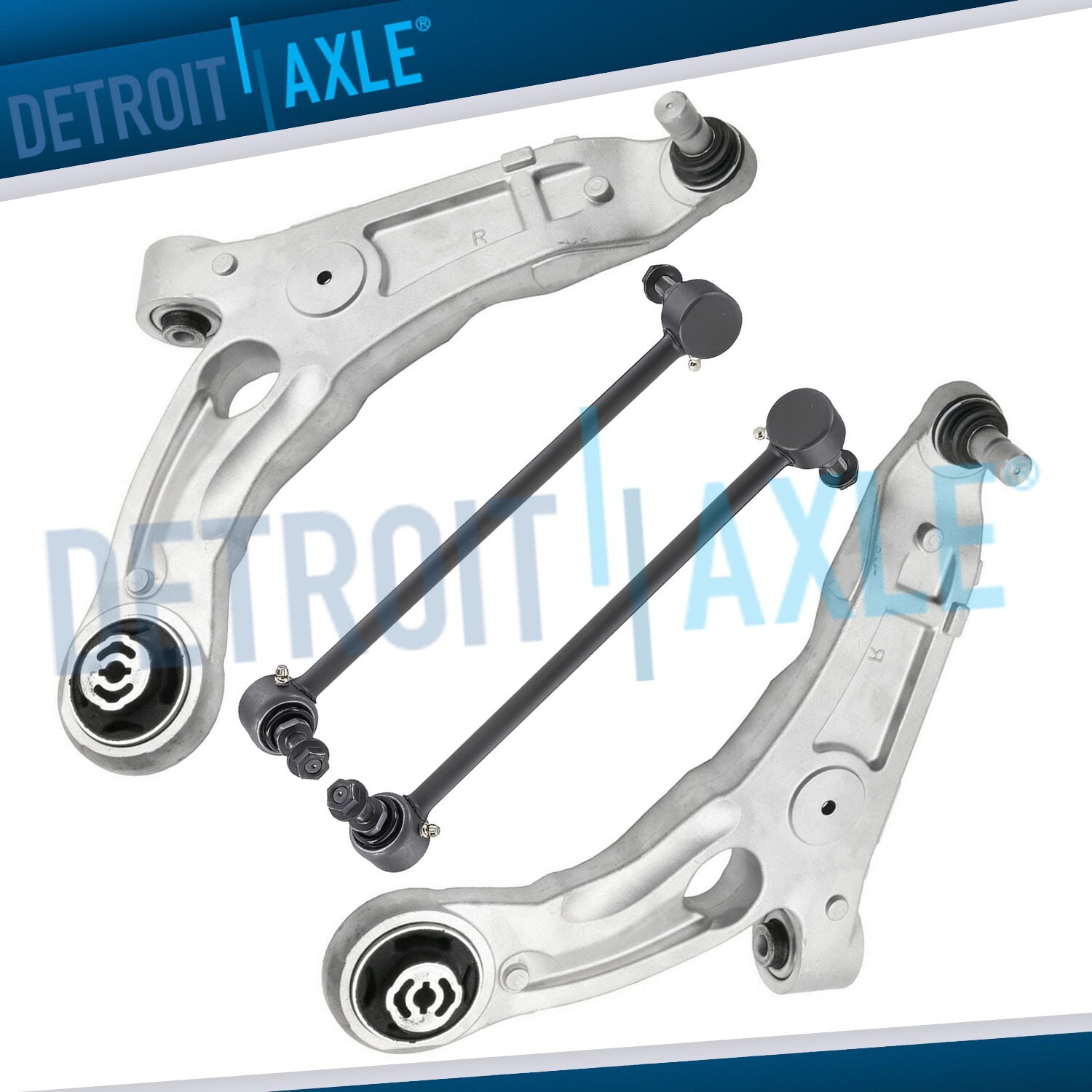 Front Lower Control Arms w/Ball Joints Sway Bars Kit for 2015-2017 Chrysler 200