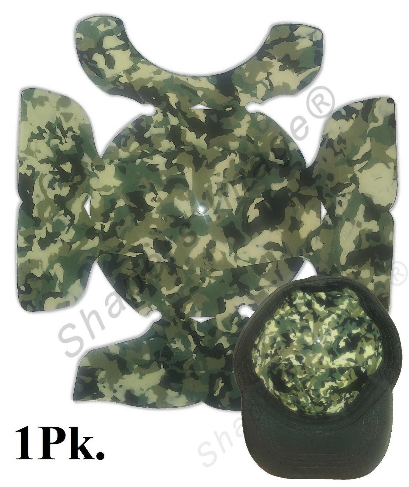 Shapers Image 2 Pk Military Camouflage Collection Hat Shaper Inserts – Cap Crown