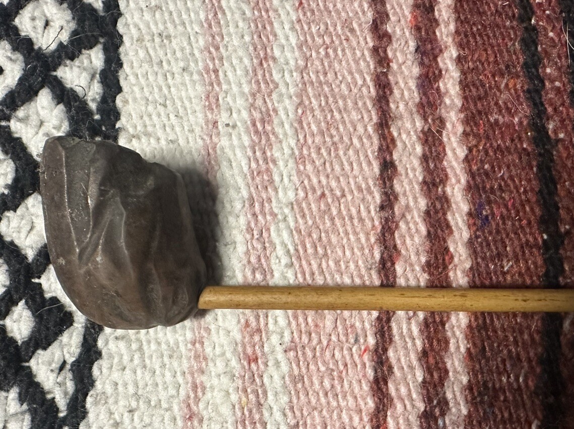 Hand Carved Wooden Primitive Tobacco Pipe