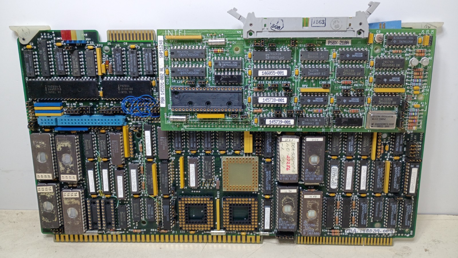Vintage Intel Multibus Board PBA 148039-009 From NASA w/ PSBX 218A Daughter