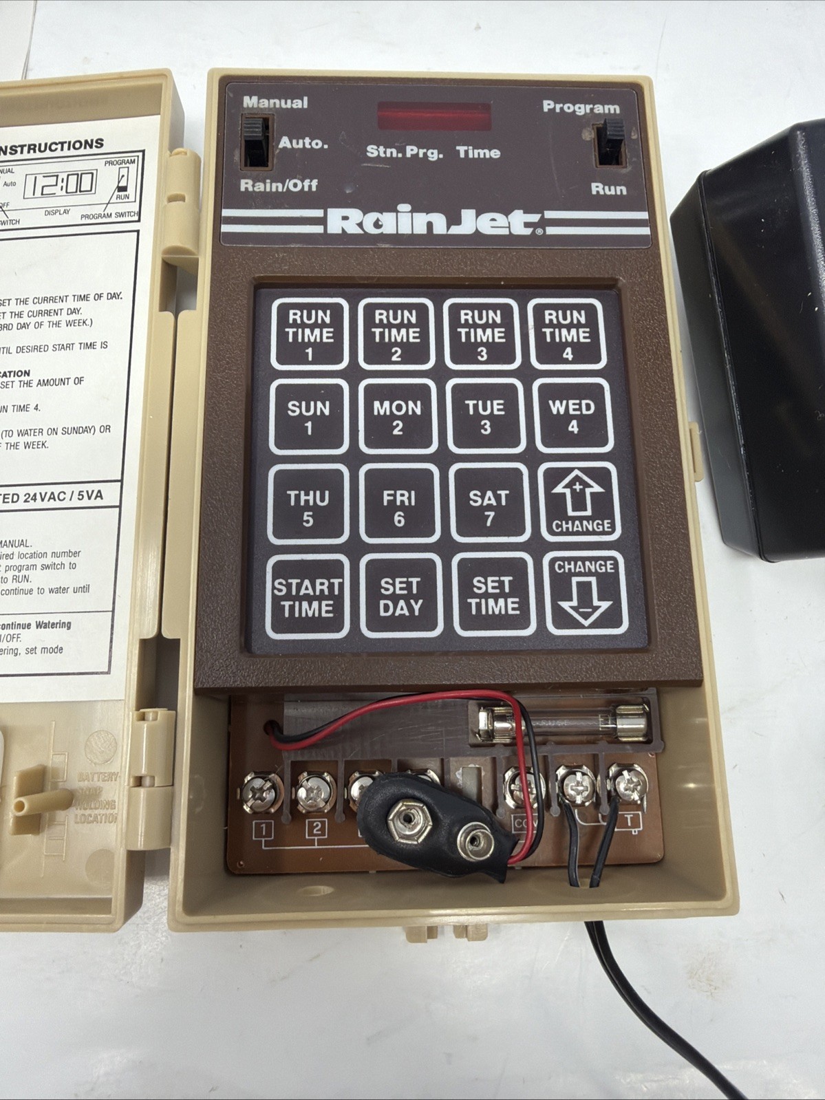 Rainer RJC-44 Sprinkler Controller With 4 Stations In Mint Condition W Manual