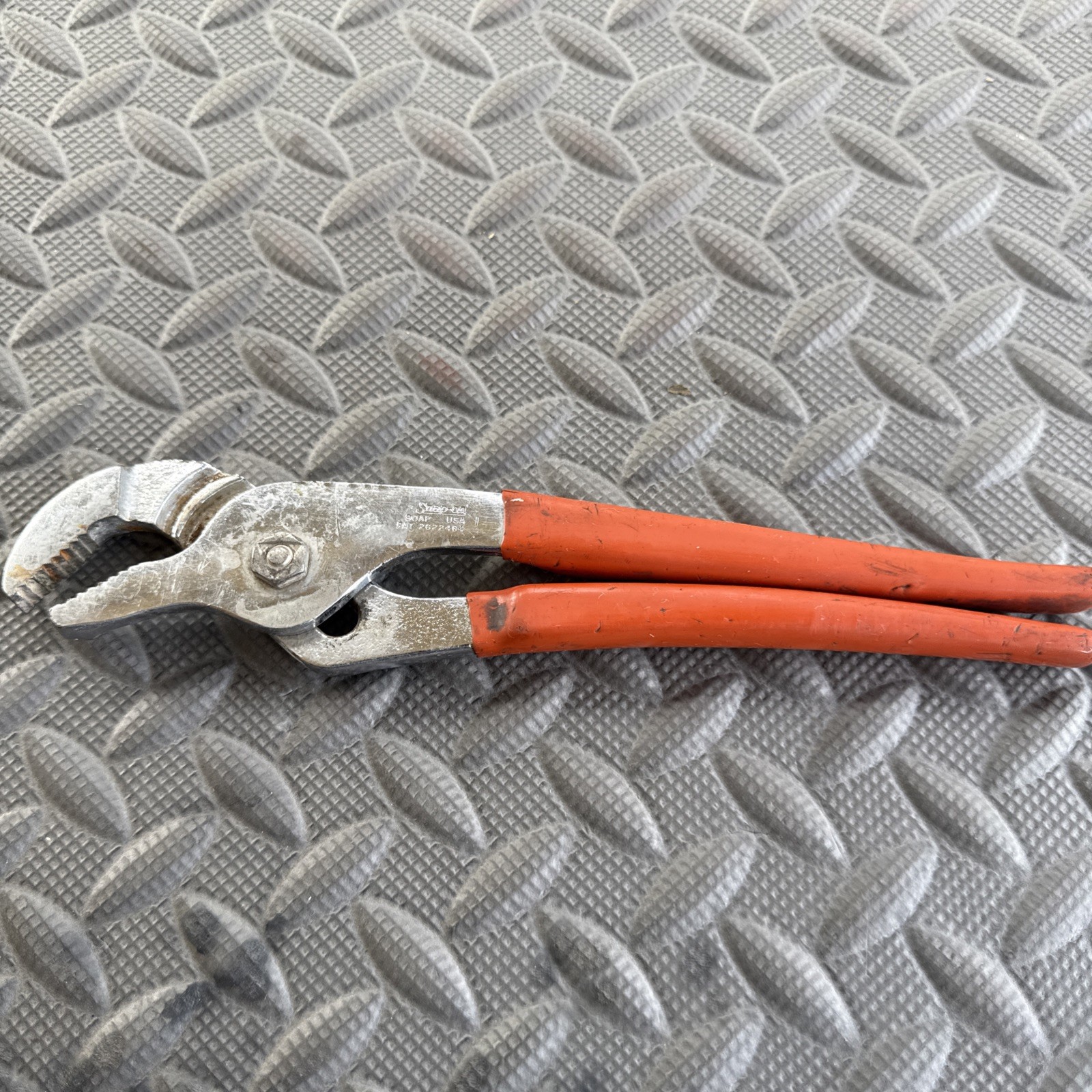 Snap On Tools 90AP 9" Chrome Adjustable Slip Joint Pliers