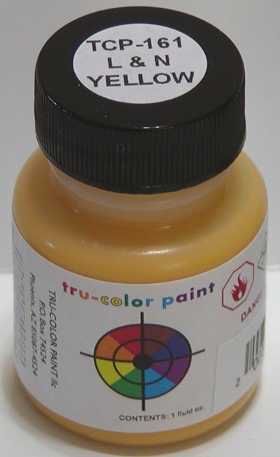 Tru-Color Paint  TCP-161 L&N Louisville & Nashville Yellow 1oz Bottle