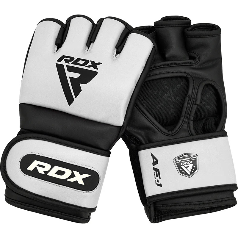 RDX 4oz Open Thumb MMA Gloves - White