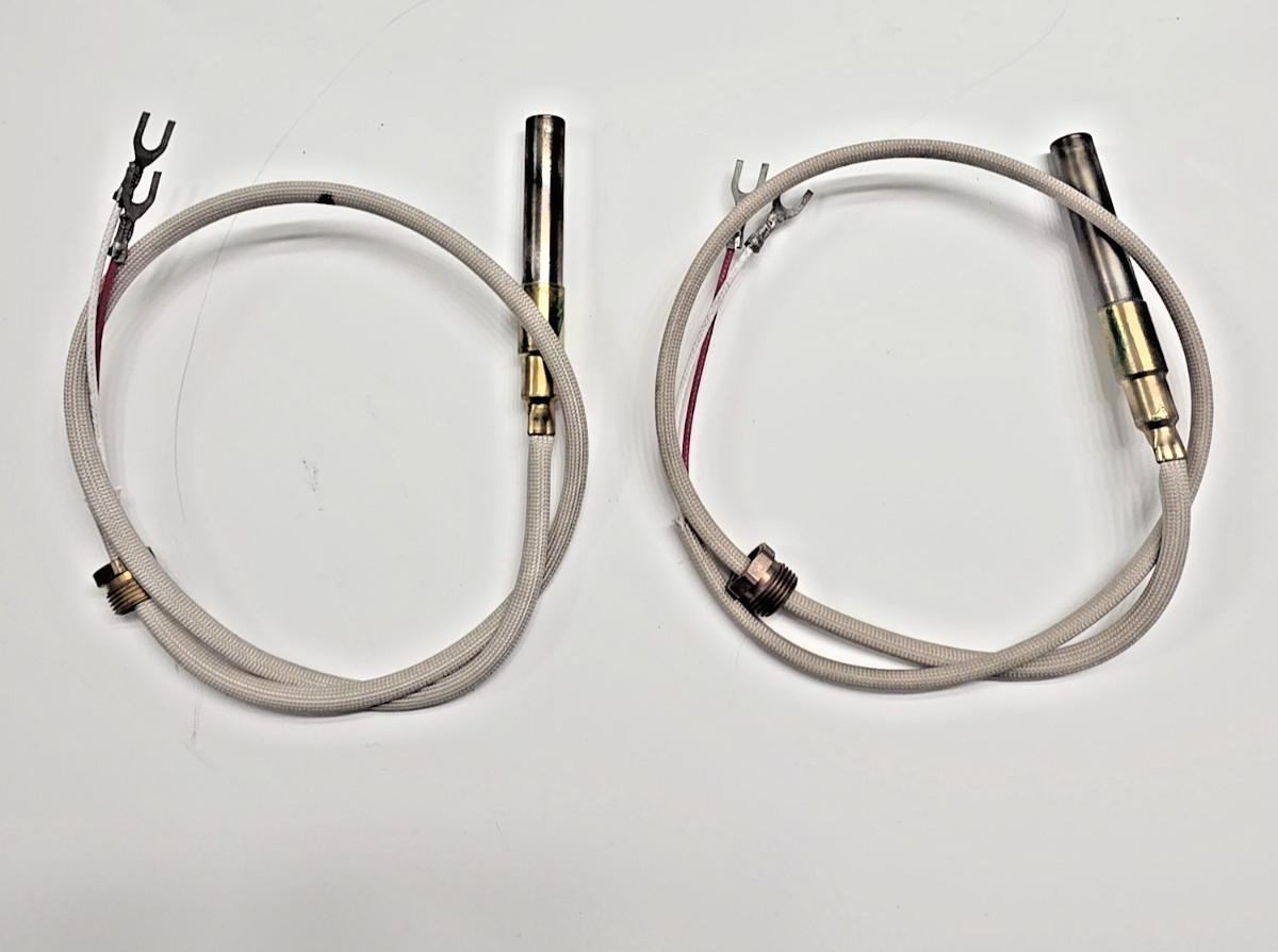LOT OF 2, 00-410839-00004 THERMOPILE 2 LEAD VULCAN 24'' NEW-FREE SHIPPING