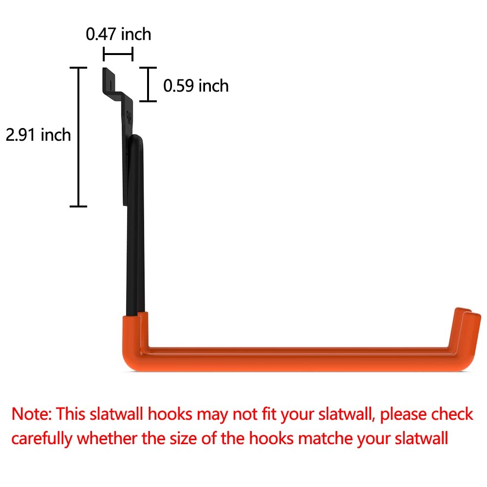 Intpro Slatwall Hooks Accessories Utility 12pack