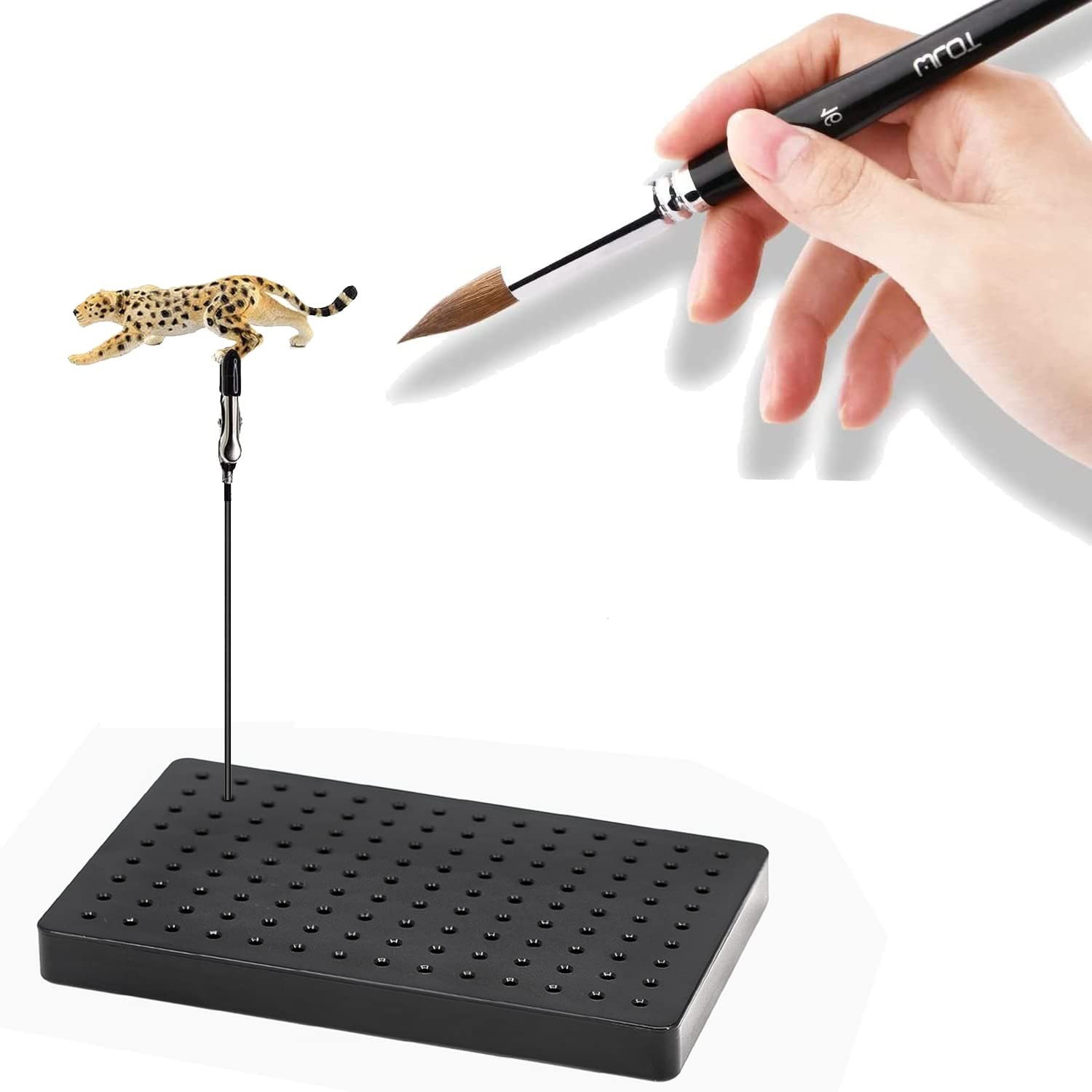 Yocoolfun Model Painting Stand Base Holder and 12PCS Bendable 1 Piece