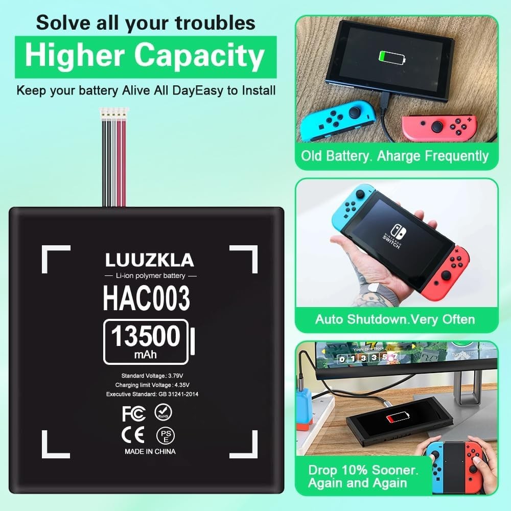 Compatible with Pixel 6 Pro Battery, 6200mAh New Upgrade Super Capacity Batte...